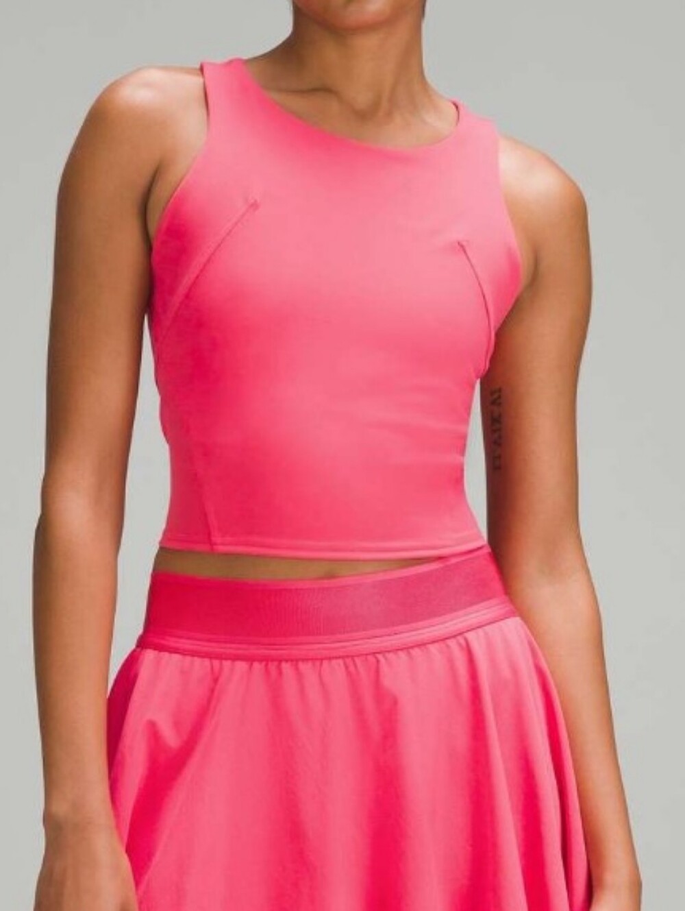 Lululemon Wunder Train Racerback Tank Top  In Lip Gloss Pink Size 2